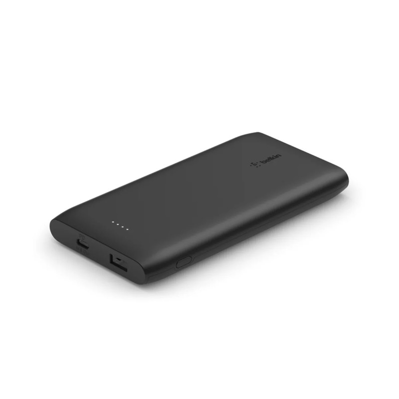 Belkin 10,000 mAh Dual Port Power Bank w/ Cable - Black - مزود طاقة